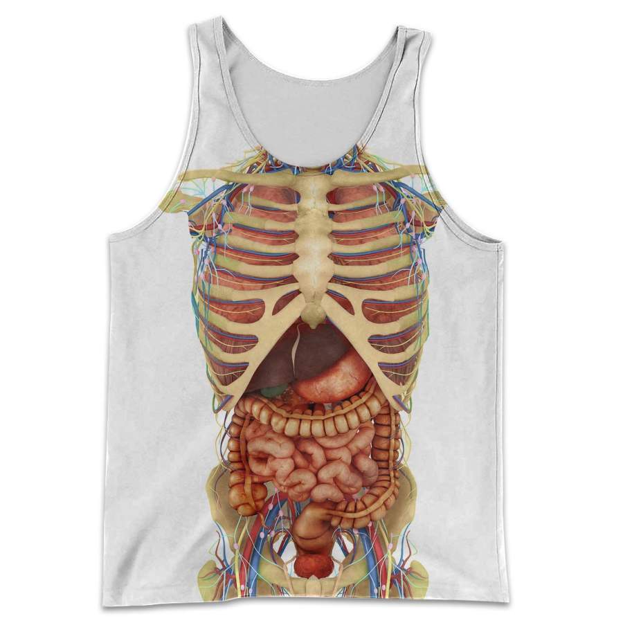 3D All Over Printed Transparent Human Body Organs Shirts and Shorts ...