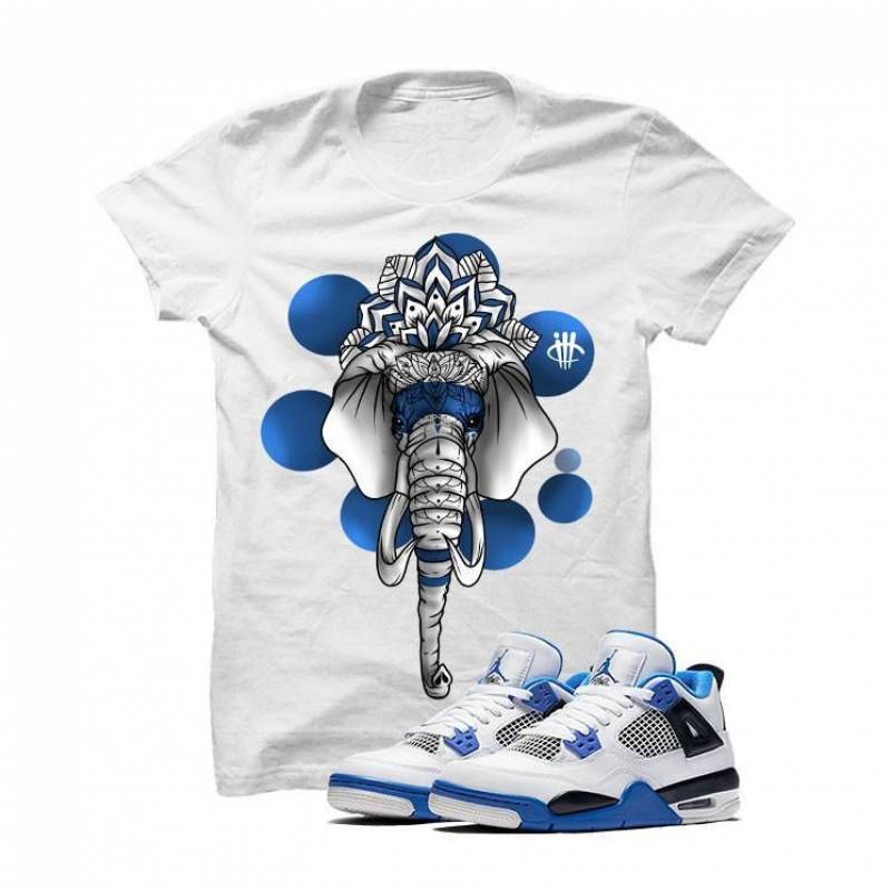 Jordan 4 Motorsports White T Shirt (Elephant)