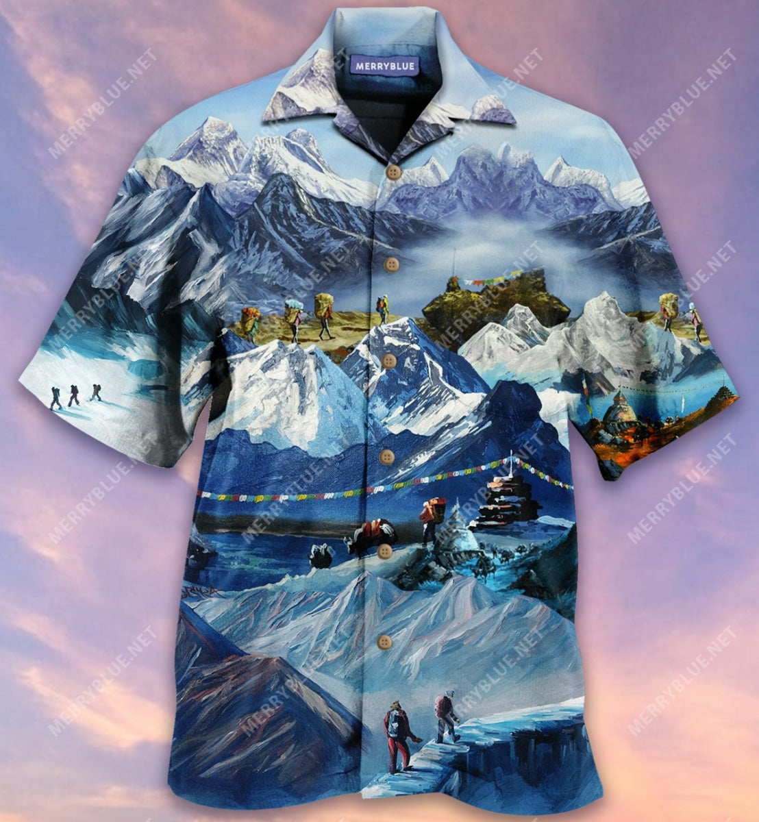 The Mountains Are Calling & I Must Go Unisex Hawaiian Shirt