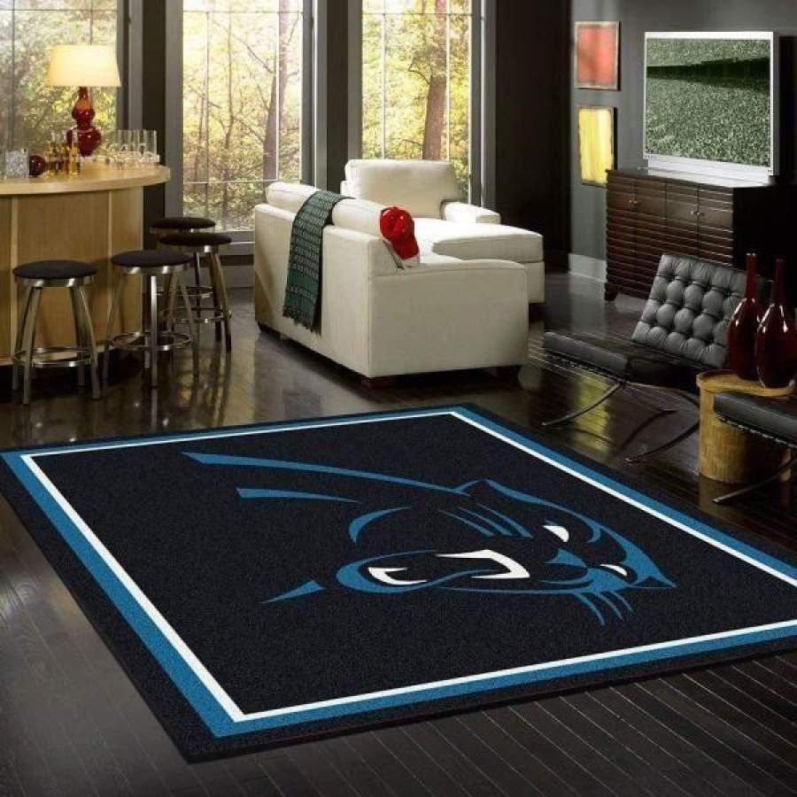 Carolina Panthers Area Rug Football Team Logo Carpet Living Room Rugs Floor Decor 281113