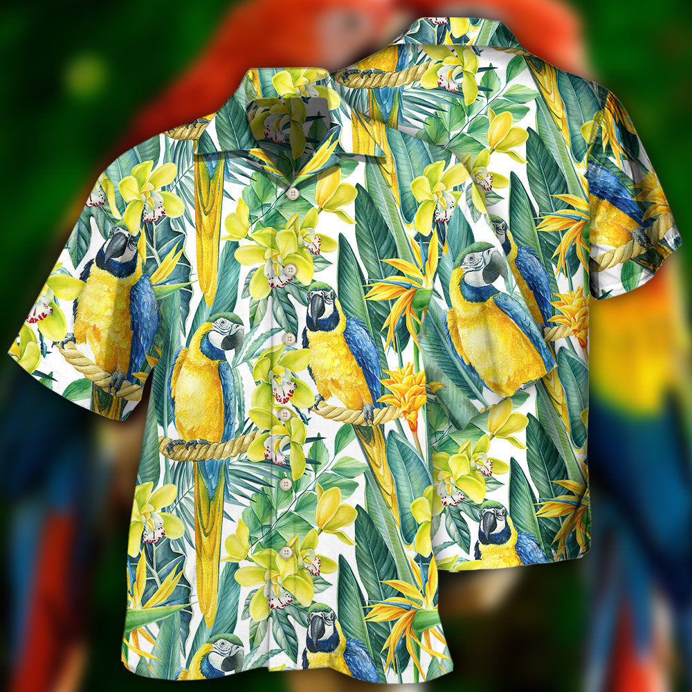 Parrot Tropical Floral Hawaii Shirt Ha72878