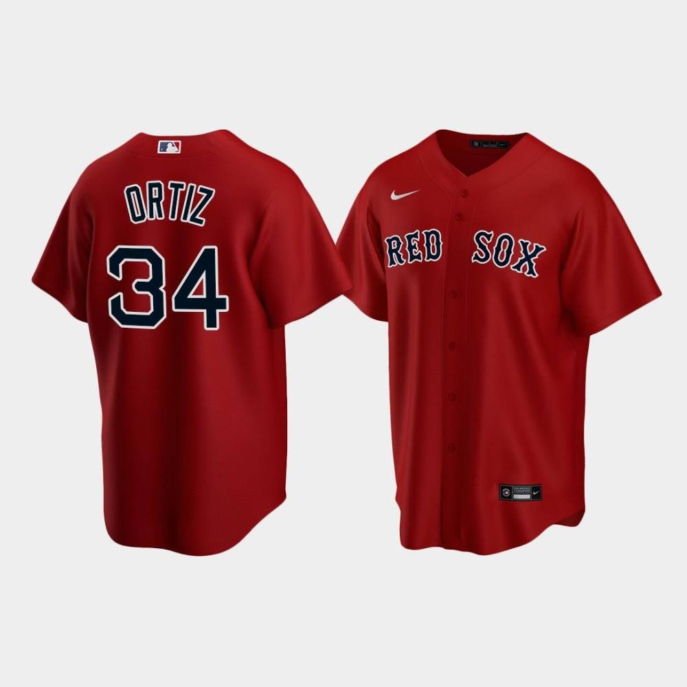 Youth Boston Red Sox 34 David Ortiz Alternate Red Jersey