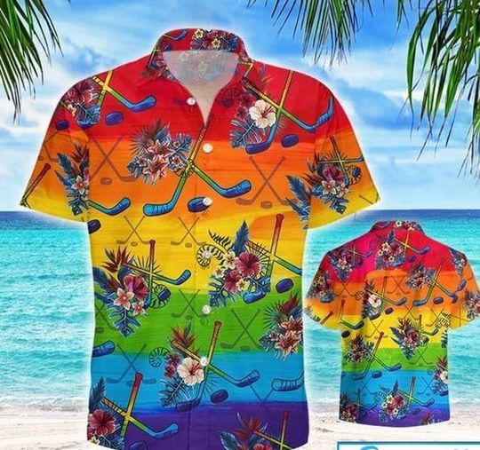 Aloha Shirts Hockey Lgbt Tropical Hawaiian Shirt – For Men And Women