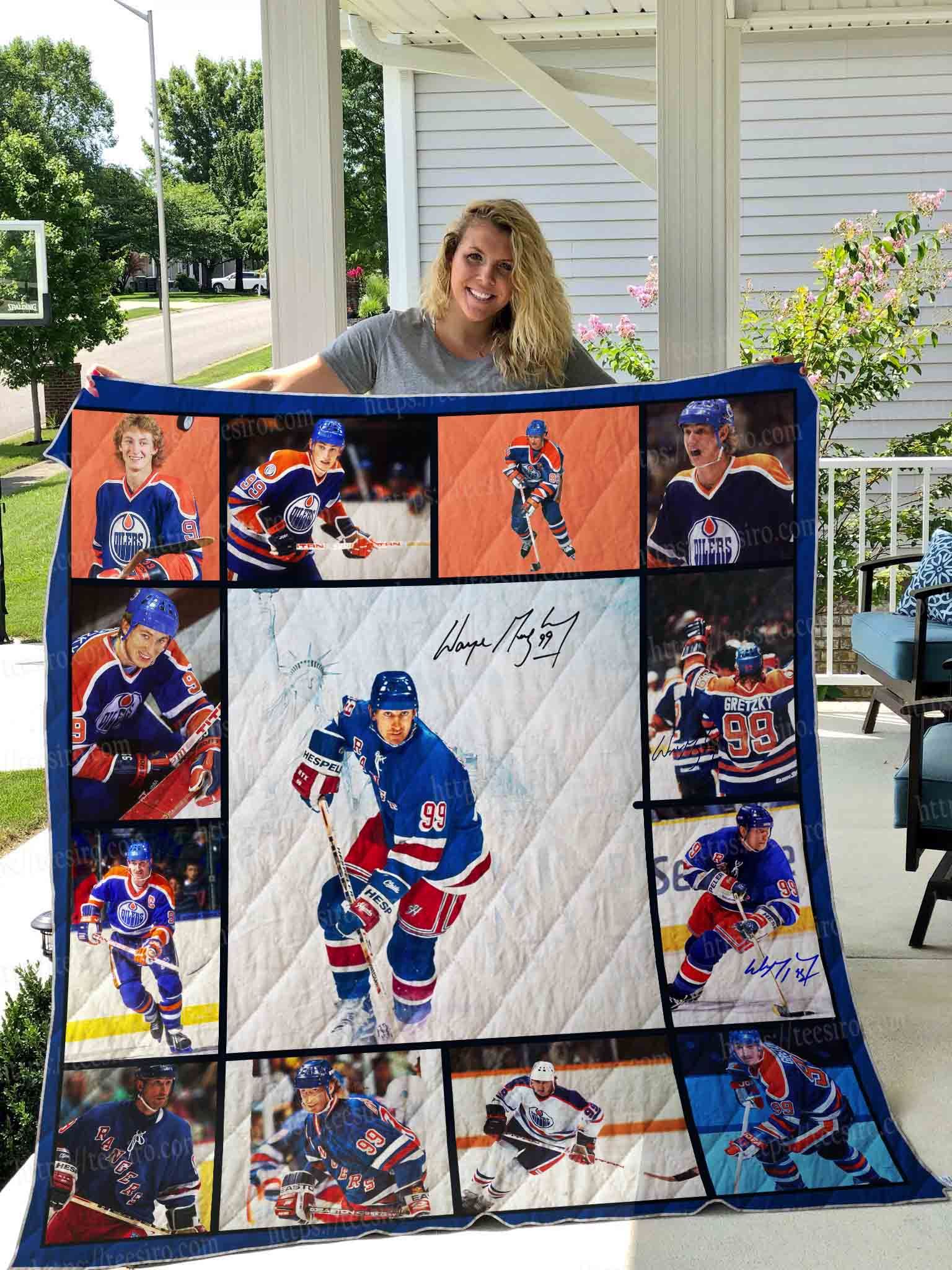 Wayne Gretzky Quilt Blanket 01