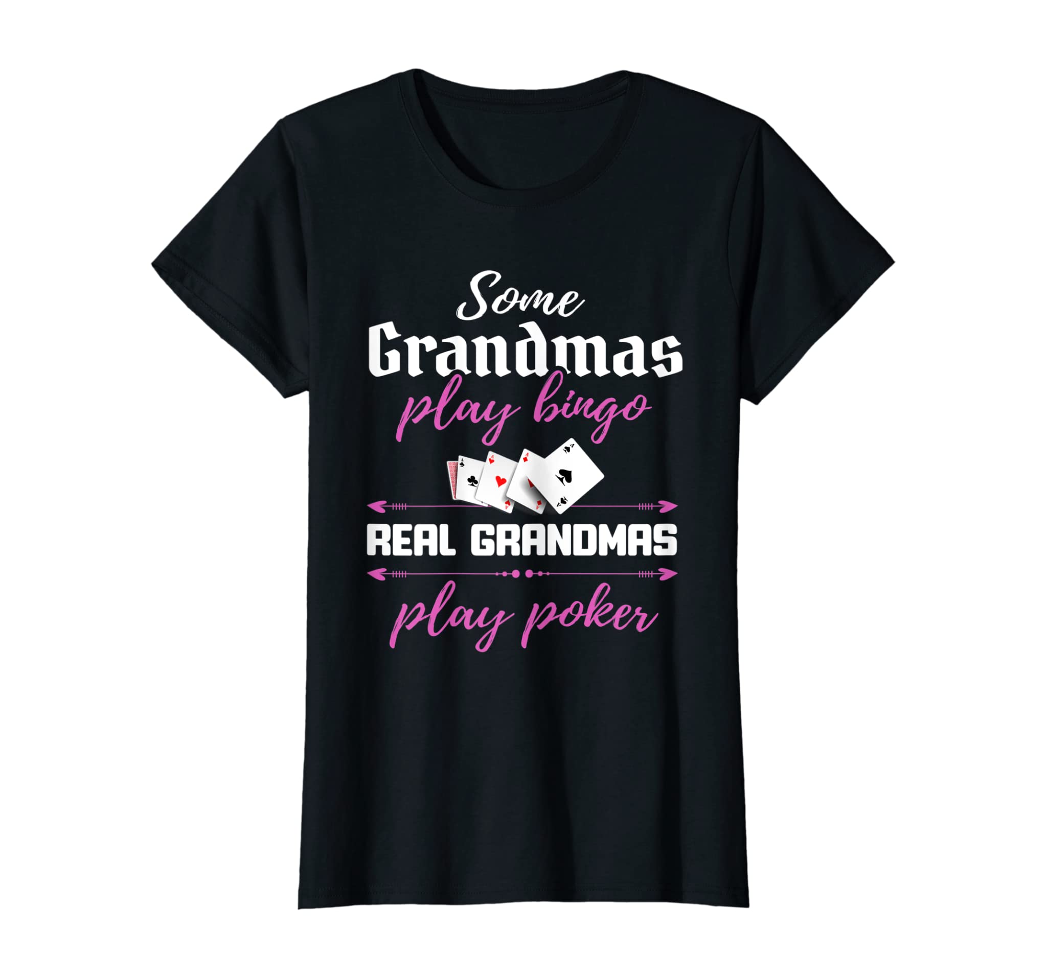 Womens Poker Grandma Shirt Funny Poker Playing Grandmother Gift T-Shirt