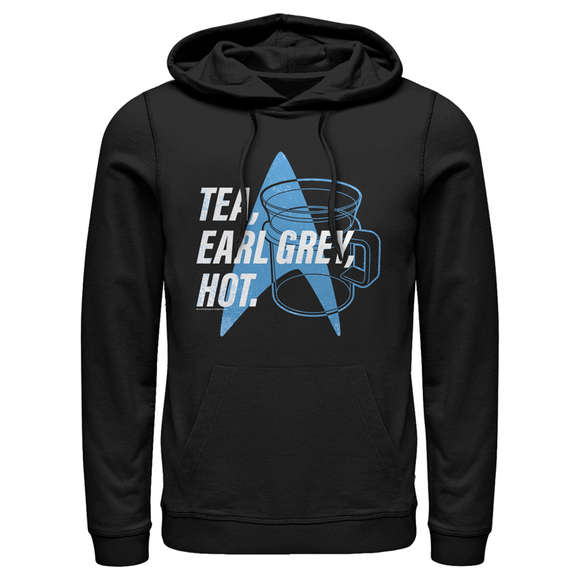 Men’S Star Trek: The Next Generation Cup Of Tea Earl Grey Hot, Captain Picard Pull Over Hoodie