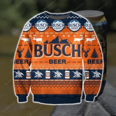 Busch Light Busch Beer Ugly Christmas Sweater 2021