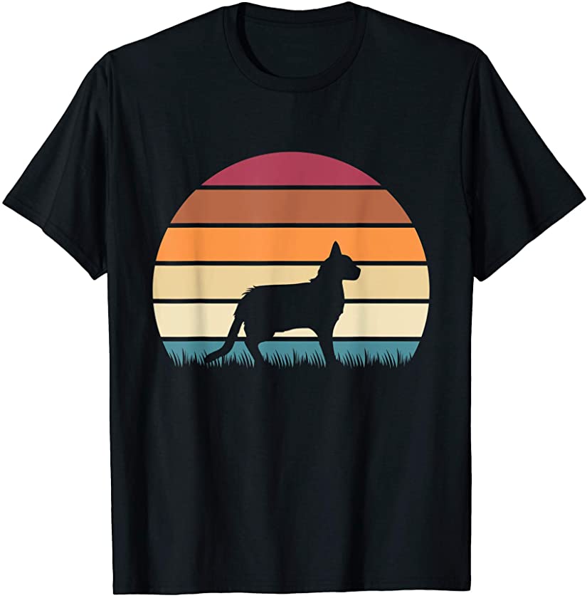 Retro Vintage Sunset Kitten Feline Pet Aphrodite Cat T-Shirt