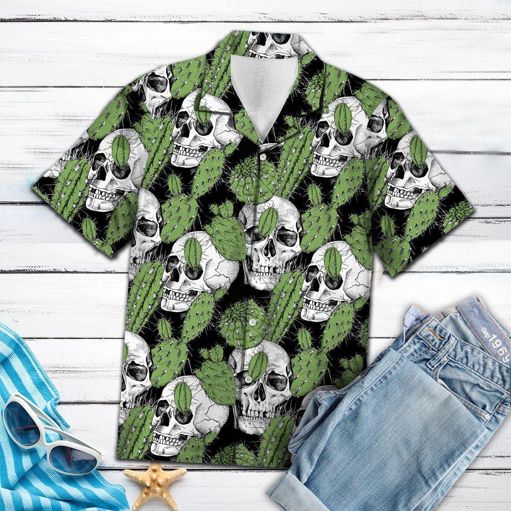 Skull Cactus Hawaii Shirt For Hawaii Aloha Ha56949