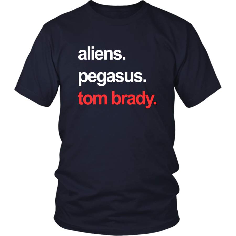 aliens – pegasus – tom brady T-Shirt APTB Shirt New England Patriots