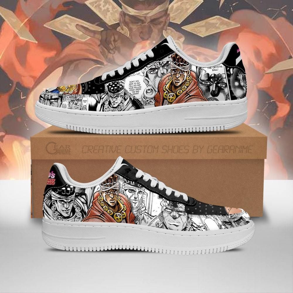 Muhammad Avdol Manga Style Jojo’S Air Force Shoes Sneakers Custom Anime