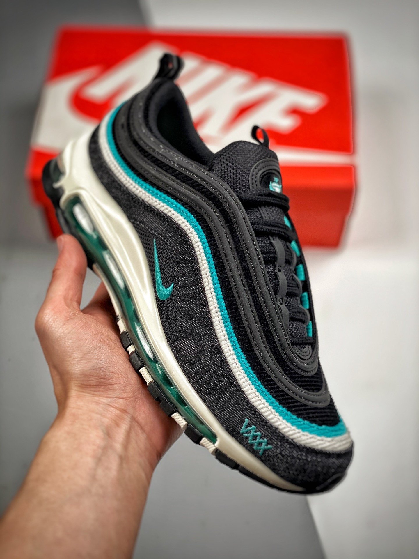 Nike Air Max 97 BlackSport Turquoise-White DN1893-001 5339616