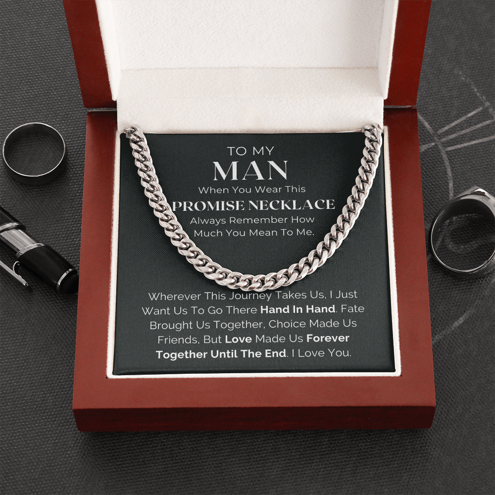 Until The End – Cuban Link Chain – Promise Necklace