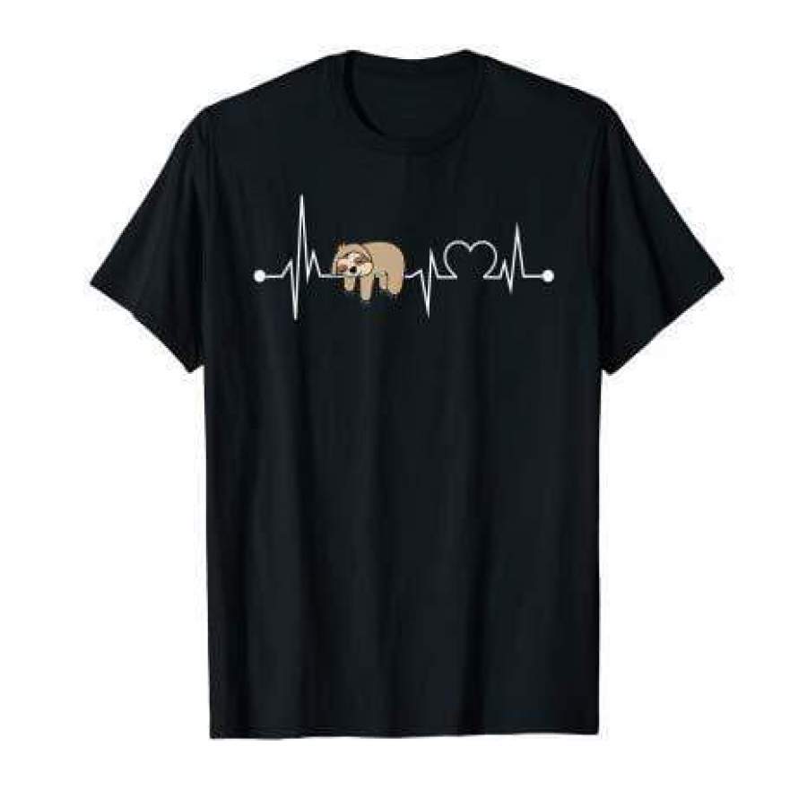 Sloth Heartbeat Funny Sleeping Animal T-shirt #0909HL