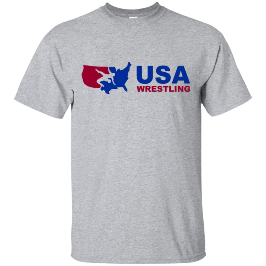 USA WRESTLING Mens Cotton T-Shirt