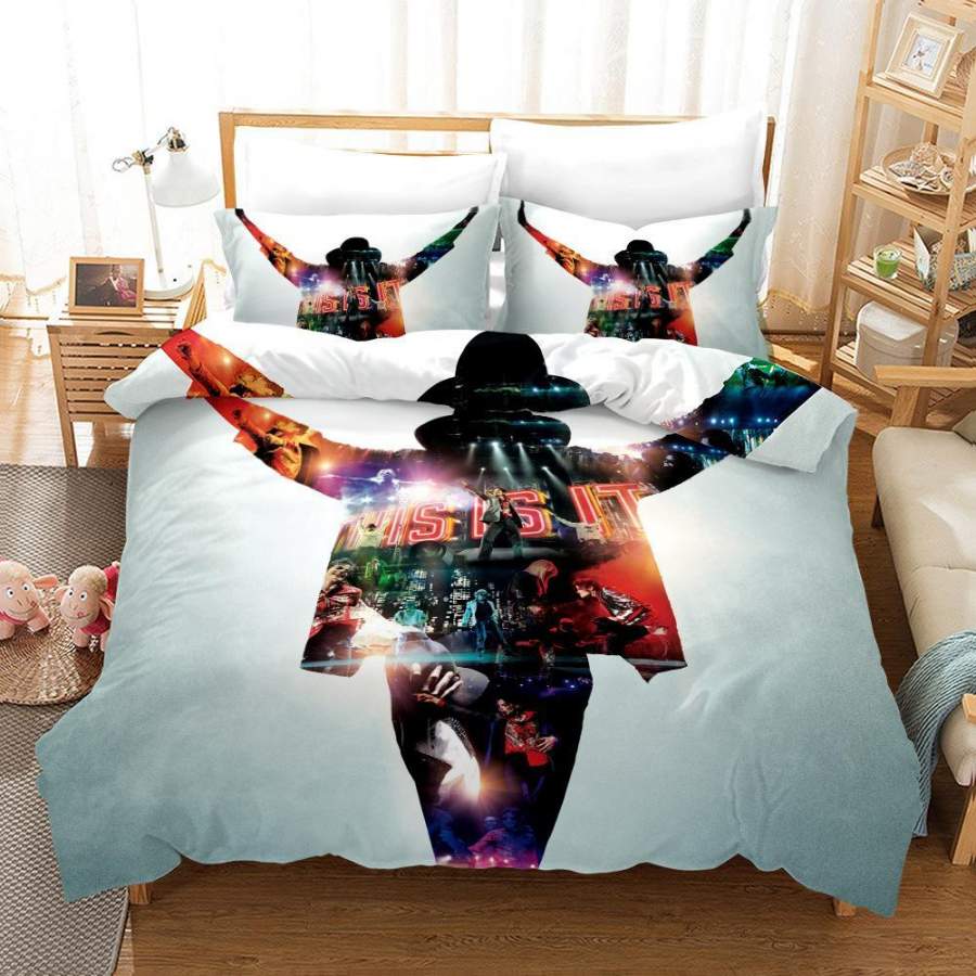 3D Michael Jackson Quilt Cover Set Bedding Set Pillowcases 114