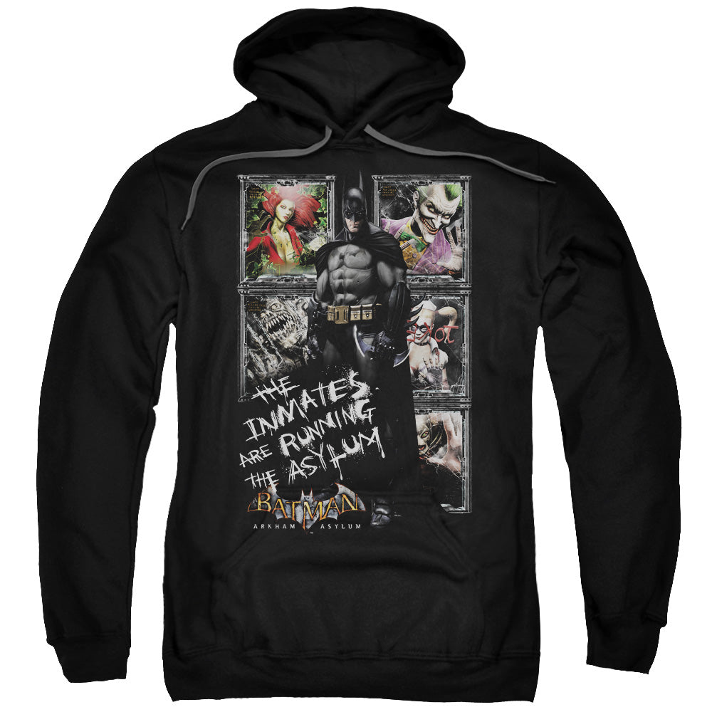 Batman Aa Running The Asylum Mens Hoodie Black