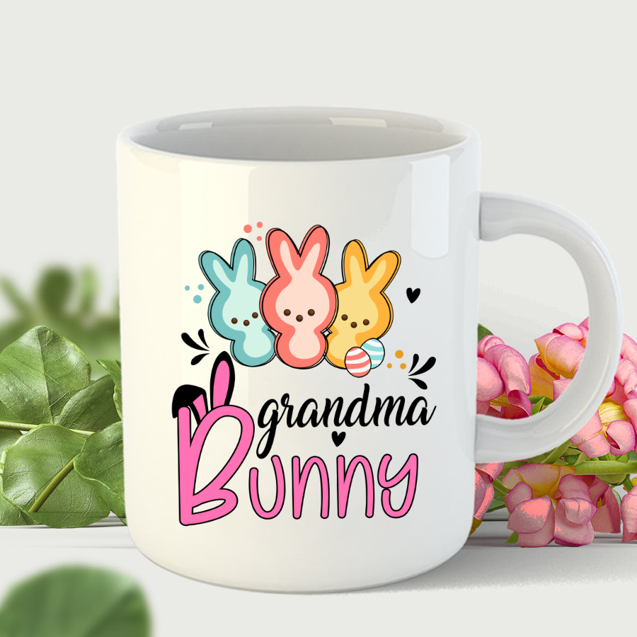 Chillever Personalized Grandma Bunny Easters Day Mug