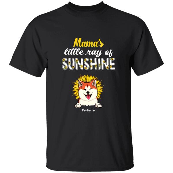 Mama’S Little Rays Of Sunshine Personalized Dog T-Shirt Ts-Nn936