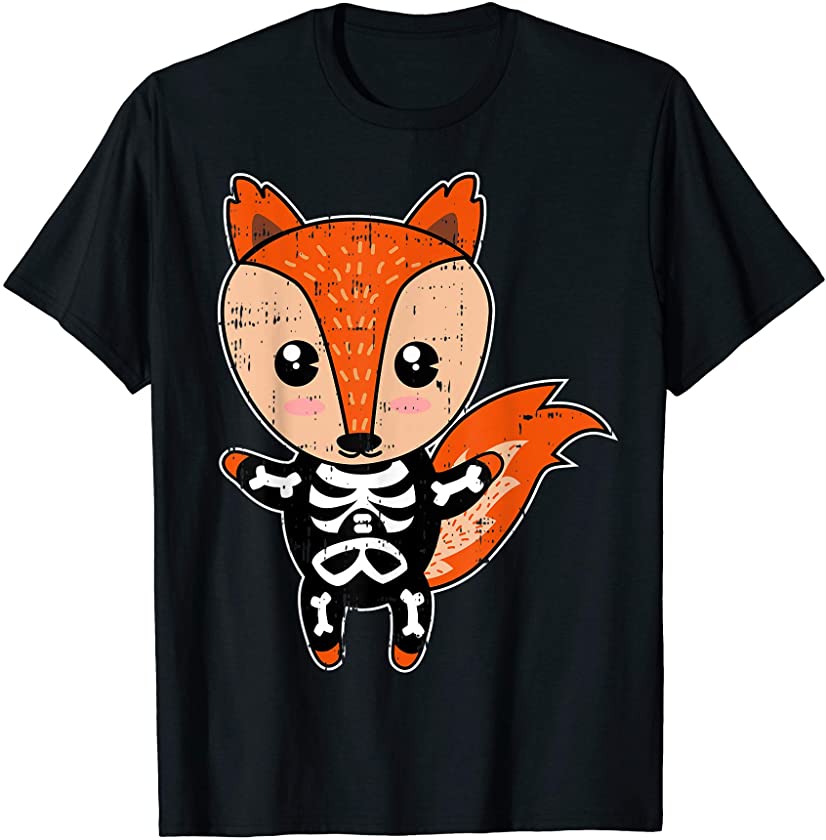 Squirrel Skeleton Costume Cute Easy Animal Halloween Gift T-Shirt