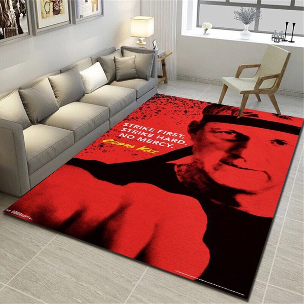 Cobra Kai Strike Rug, Living Room Bedroom Carpet