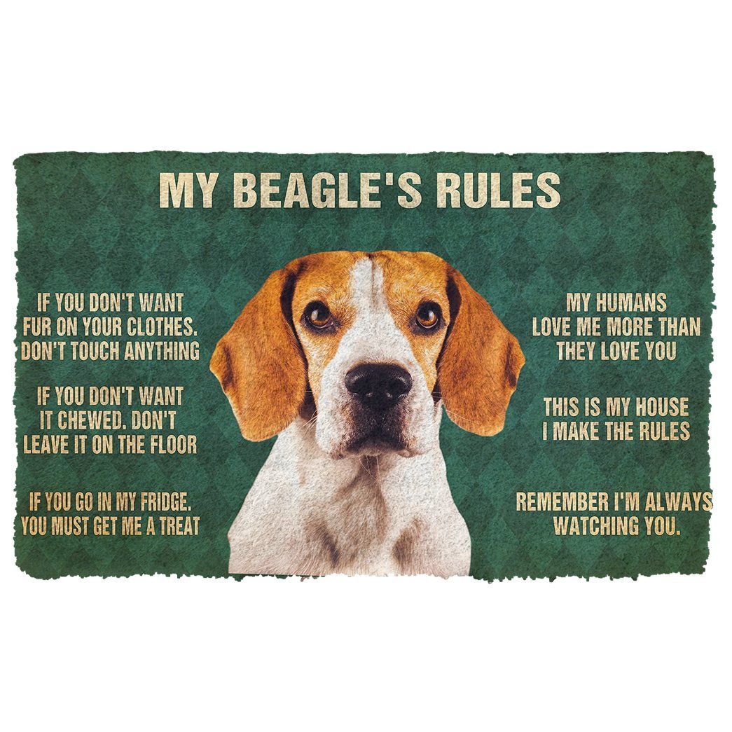 Gearhuman 3D My Beagle’s Rules Doormat