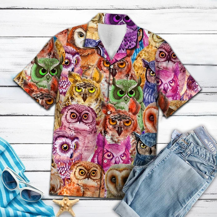 Owl Hawaii Shirt Unisex Adult Ha88011