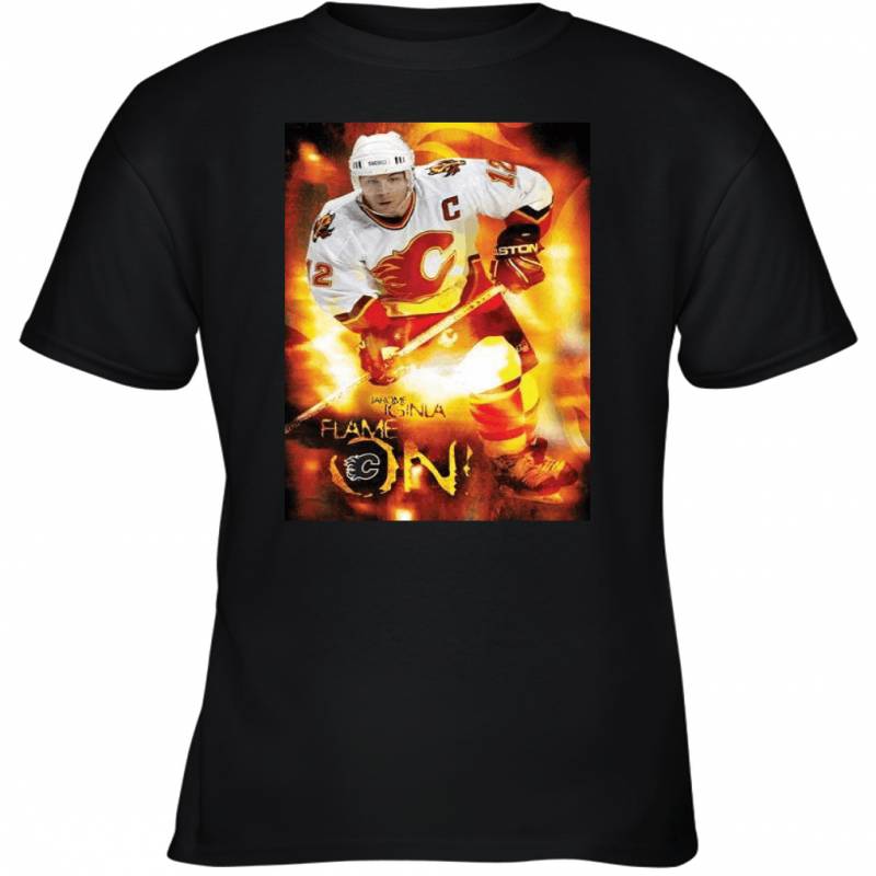 Jarome Iginla Calgary Flames Flame On Youth T-Shirt