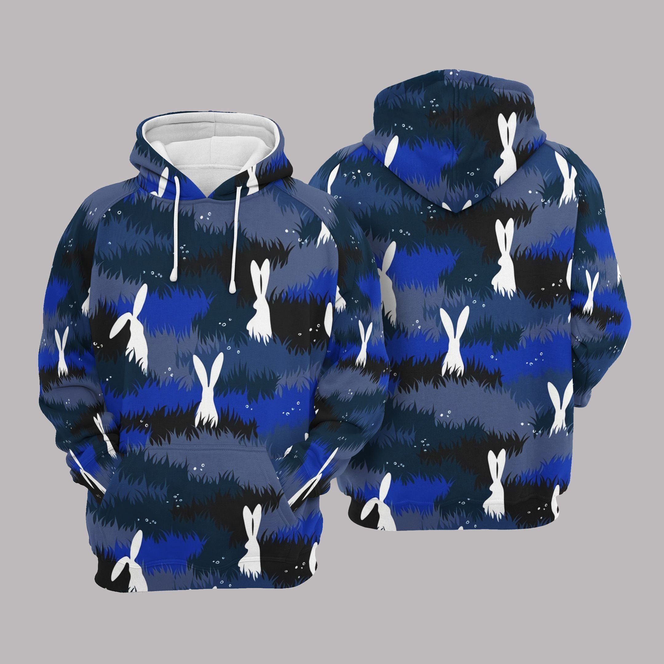 Rabbit Teal Amazing Design 3D Printed Sublimation Hoodie Hooded Sweatshirt Comfy Soft And Warm For Men Women S To 5Xl Ctc10031515