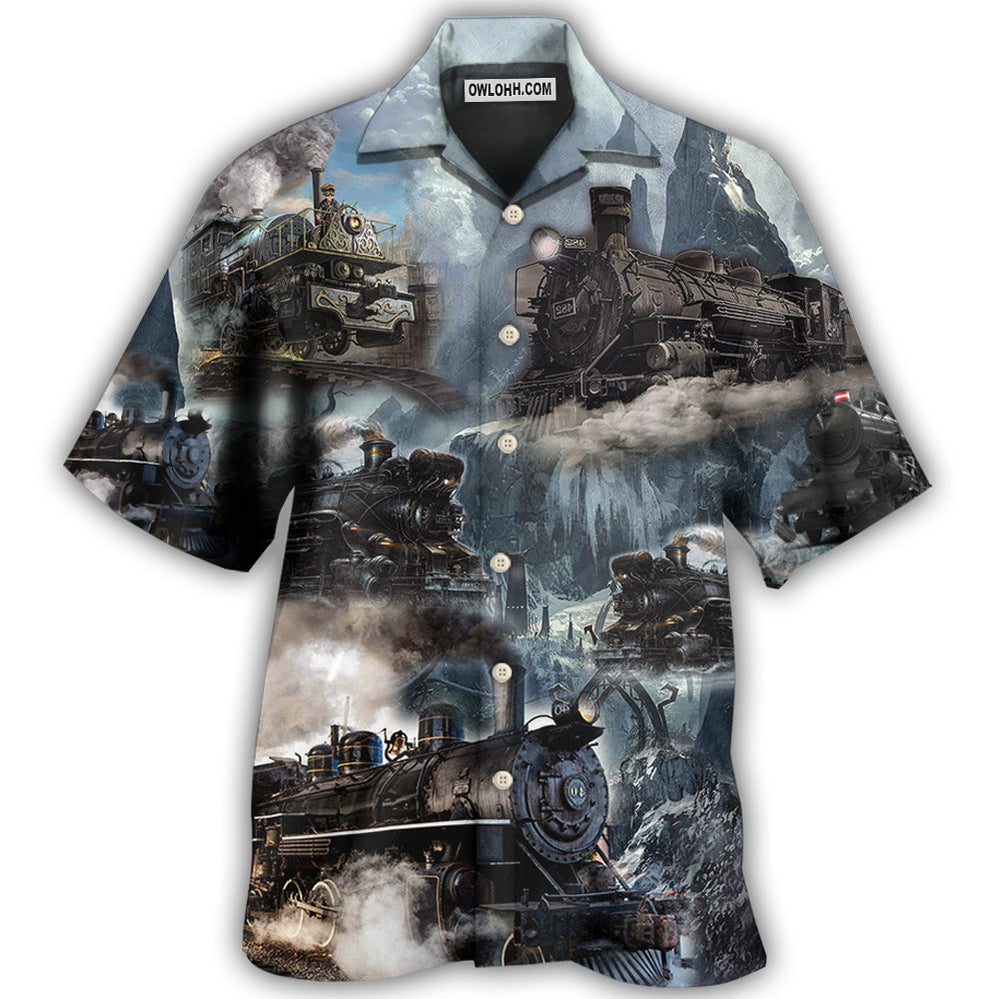 Train Style Near The Stream – Hawaiian Shirt – Owl Ohh