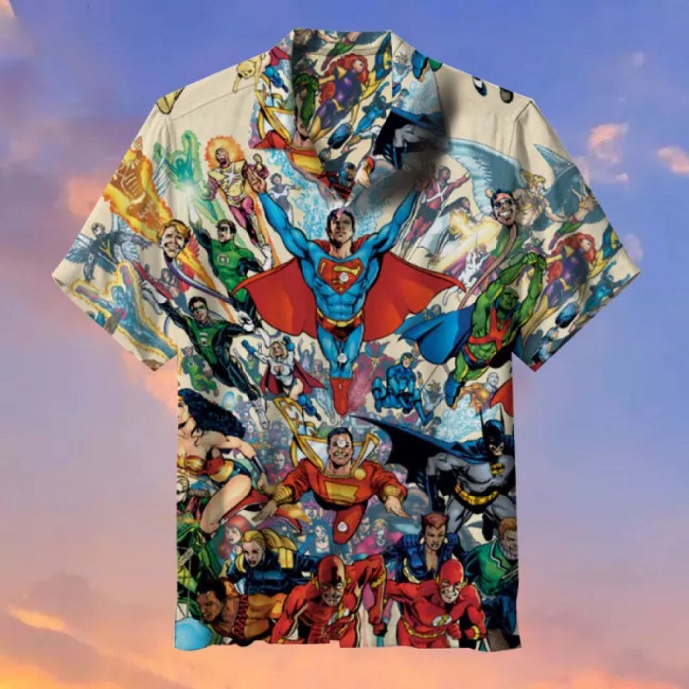 Dc Heroes Comics All Over Print Hawaii Shirt Ha81930