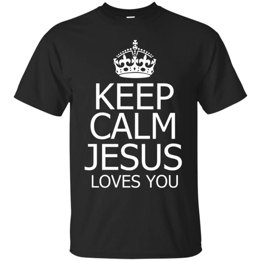 AGR Keep Calm Jesus Loves You T-shirt