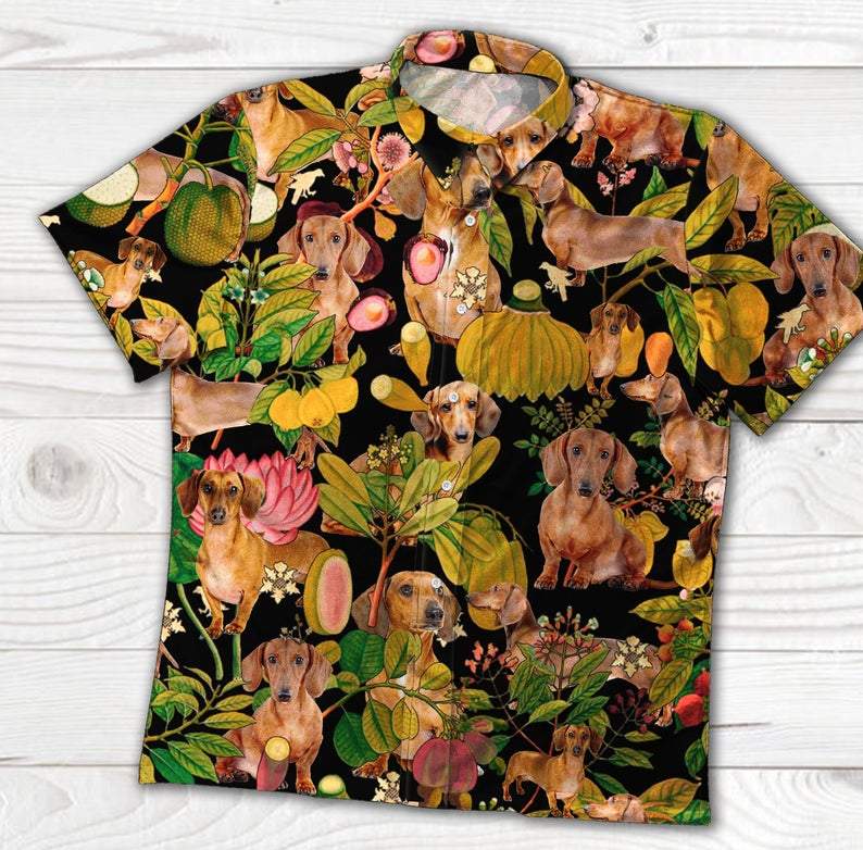 Dachshund Tropical Hawaii Shirt 3 Ha4674