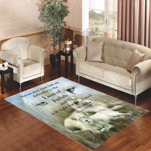 Bible Verse Lion Of Judah Living Room Carpet Rugs Area Rug For Living Room Bedroom Rug Home Decor