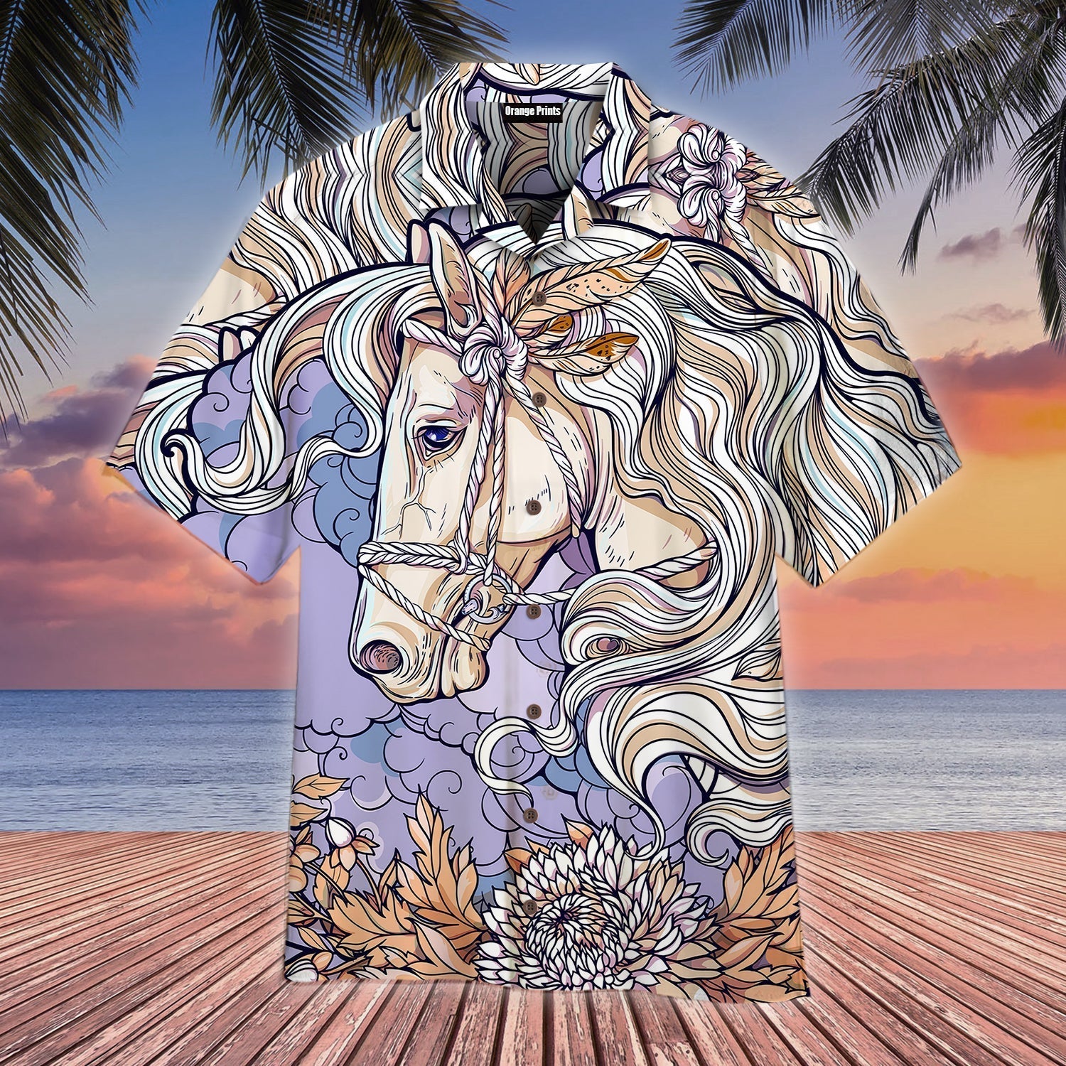 Horse Art Aloha Hawaii Shirts For Men And Women Ha58575