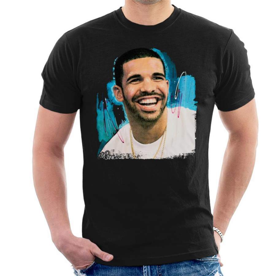 Sidney Maurer Original Portrait Of Drake Smiling Men’s T-Shirt