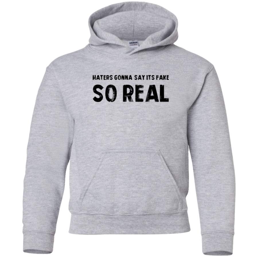 AGR Haters gonna say it’s fake Youth Pullover Hoodie