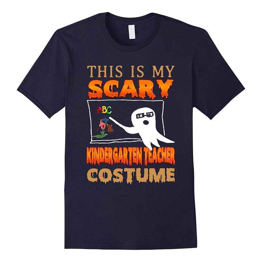 This Is My Scary Kindergarten Teacher Costume T Shirt Men’S Short Sleeve T-Shirt