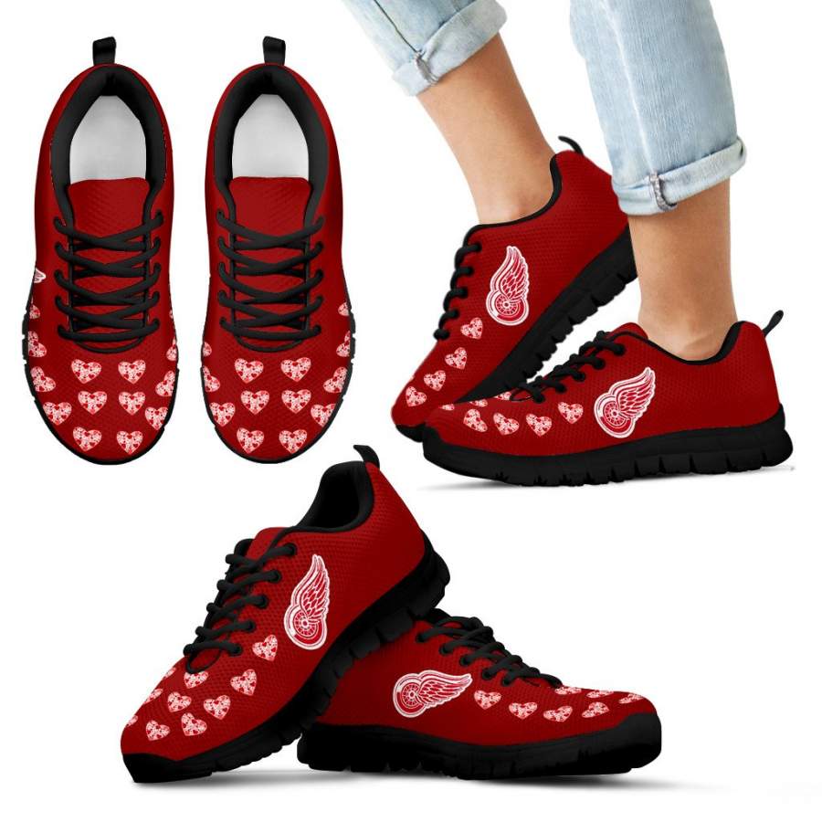 Love Extreme Emotion Pretty Logo Detroit Red Wings Sneakers