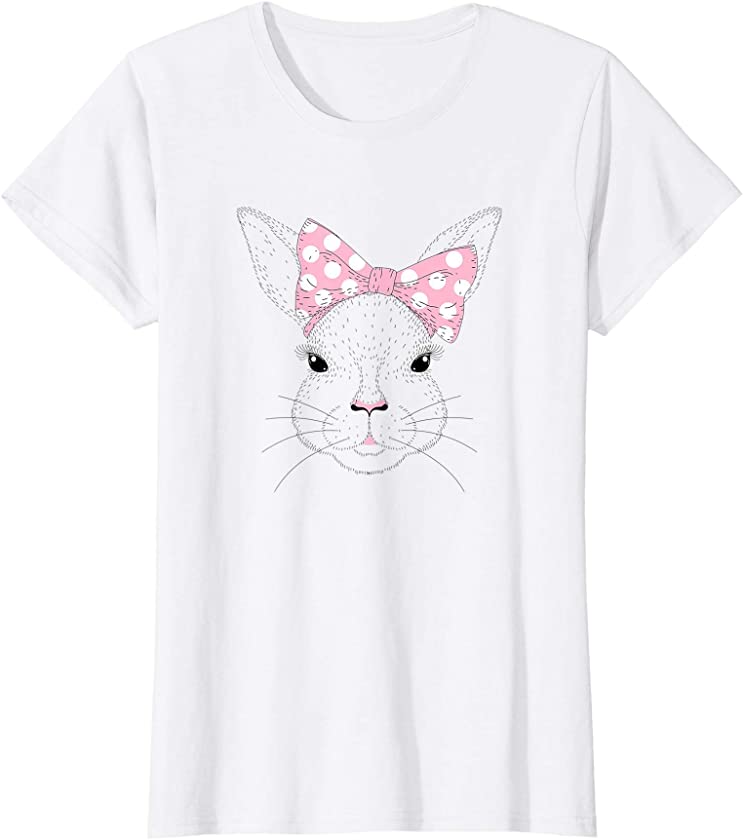 Cute Easter Bunny Face For Girls and Toddlers T-Shirt