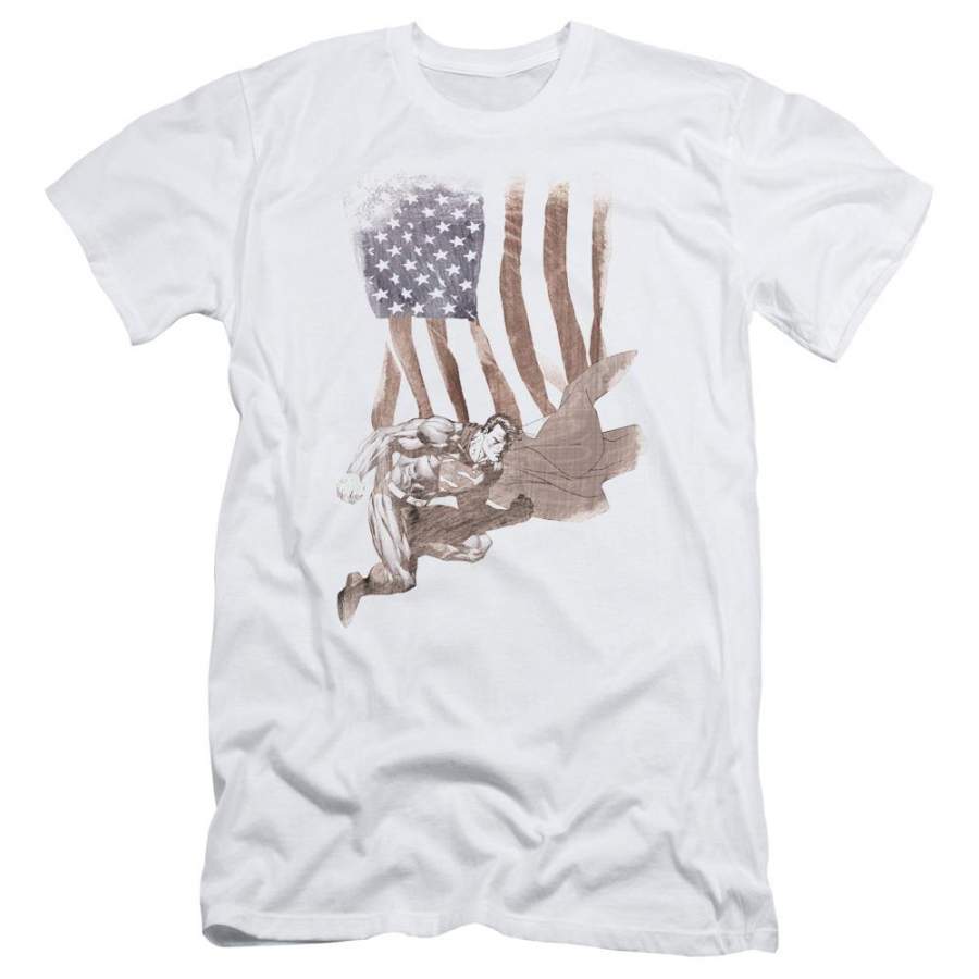 Superman Super American Men’s Slim Fit T-Shirt