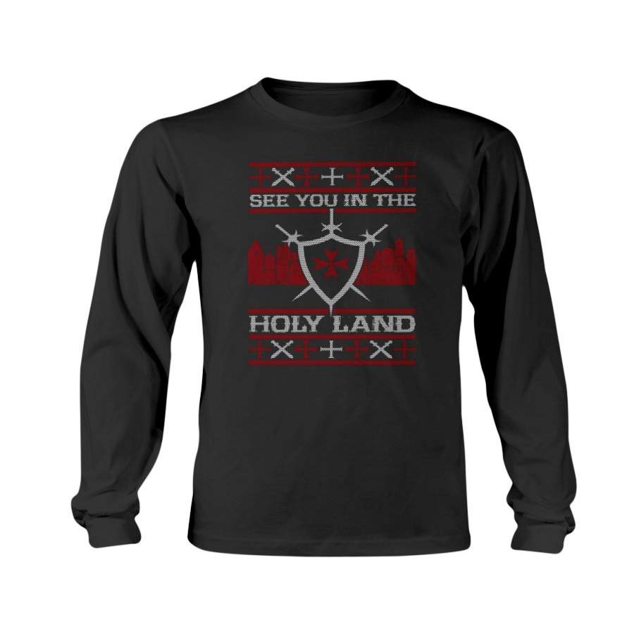 See You In The Holy Land Ugly Christmas Funny Gift Sweatshirt & Hoodie