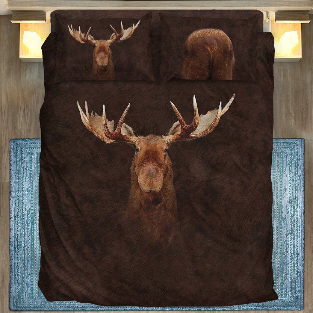 Casespring 3D Custom Bedding Set Moose Hunting