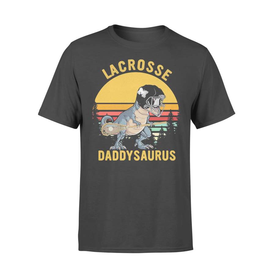 T-Rex Lacrosse Daddysaurus Vintage T-shirt