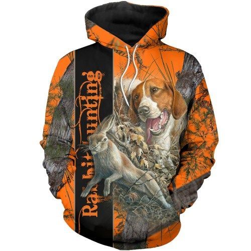 Beagle Hunting Rabbit Camo 3D Hoodie