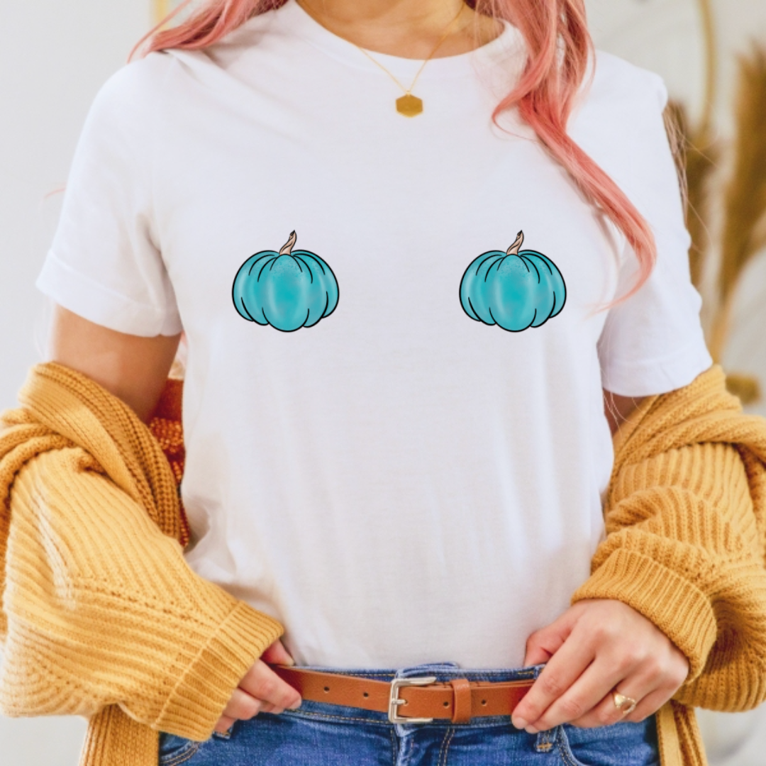 Funny Blue Pumpkins For Girls Tshirt, Halloween Gift Shirt