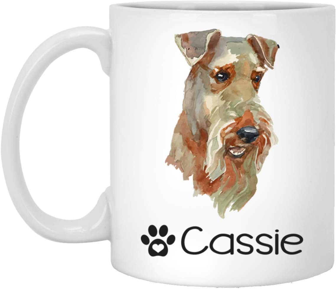 Personalized Welsh Terrier Dog Mug – Pet Owner Gifts For Women – Gifts For Dog Lover – Welsh Terrier Mom Dad Mugs – Dog Cups 15Oz