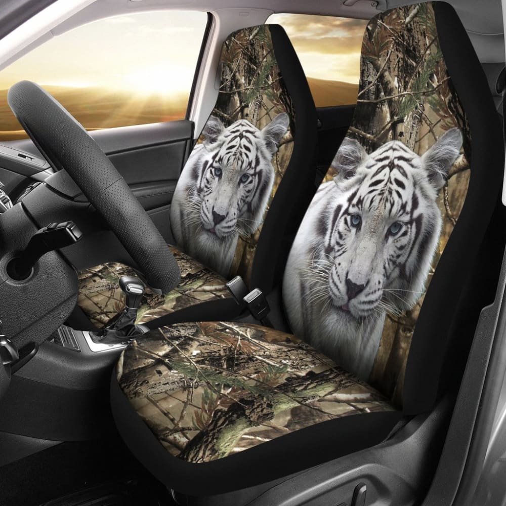 White Tiger Car Accessories Custom Gifts Idea Car Seat Covers 211403