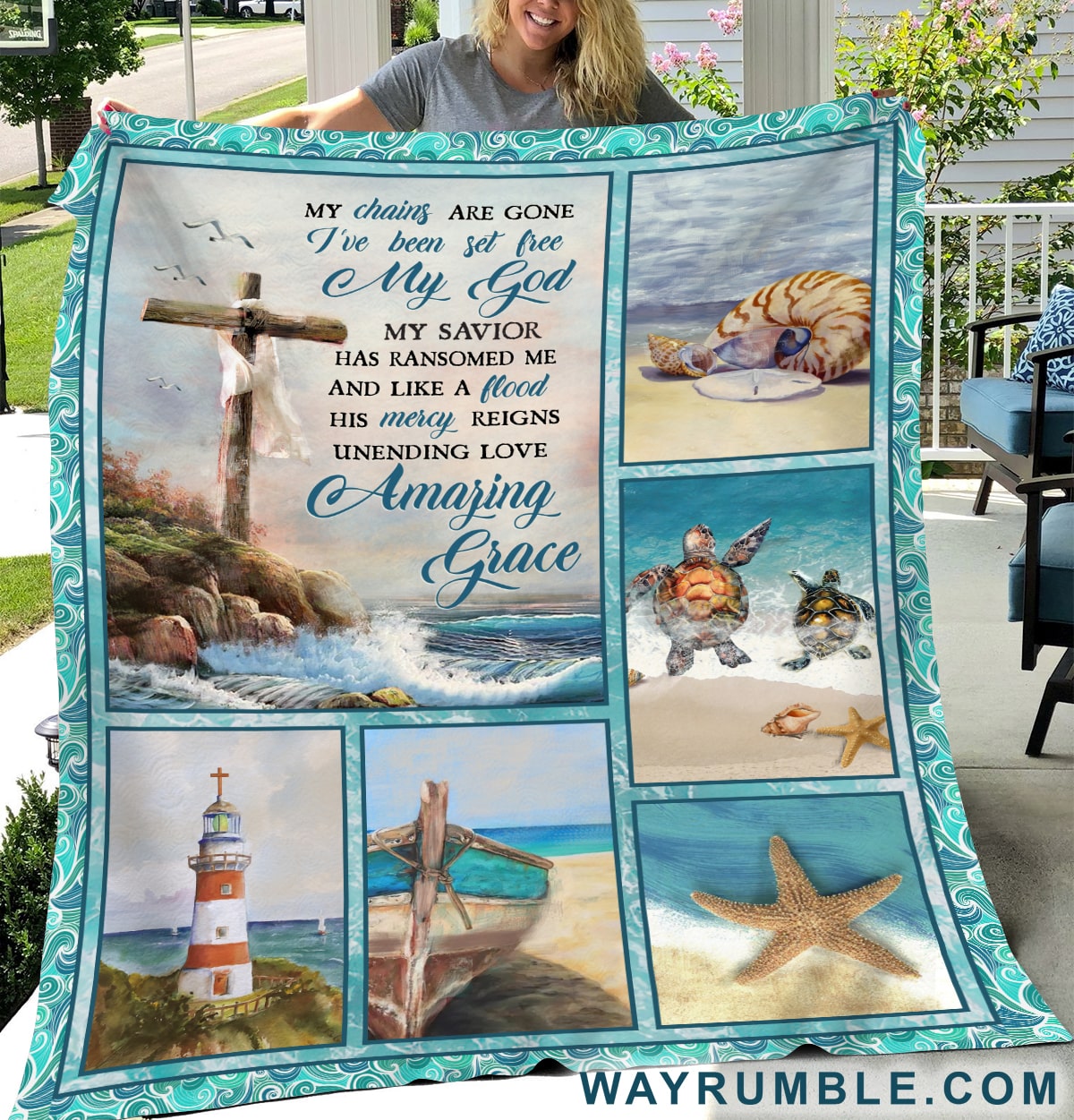 Jesus – By The Sea – Amazing Grace – Blanket