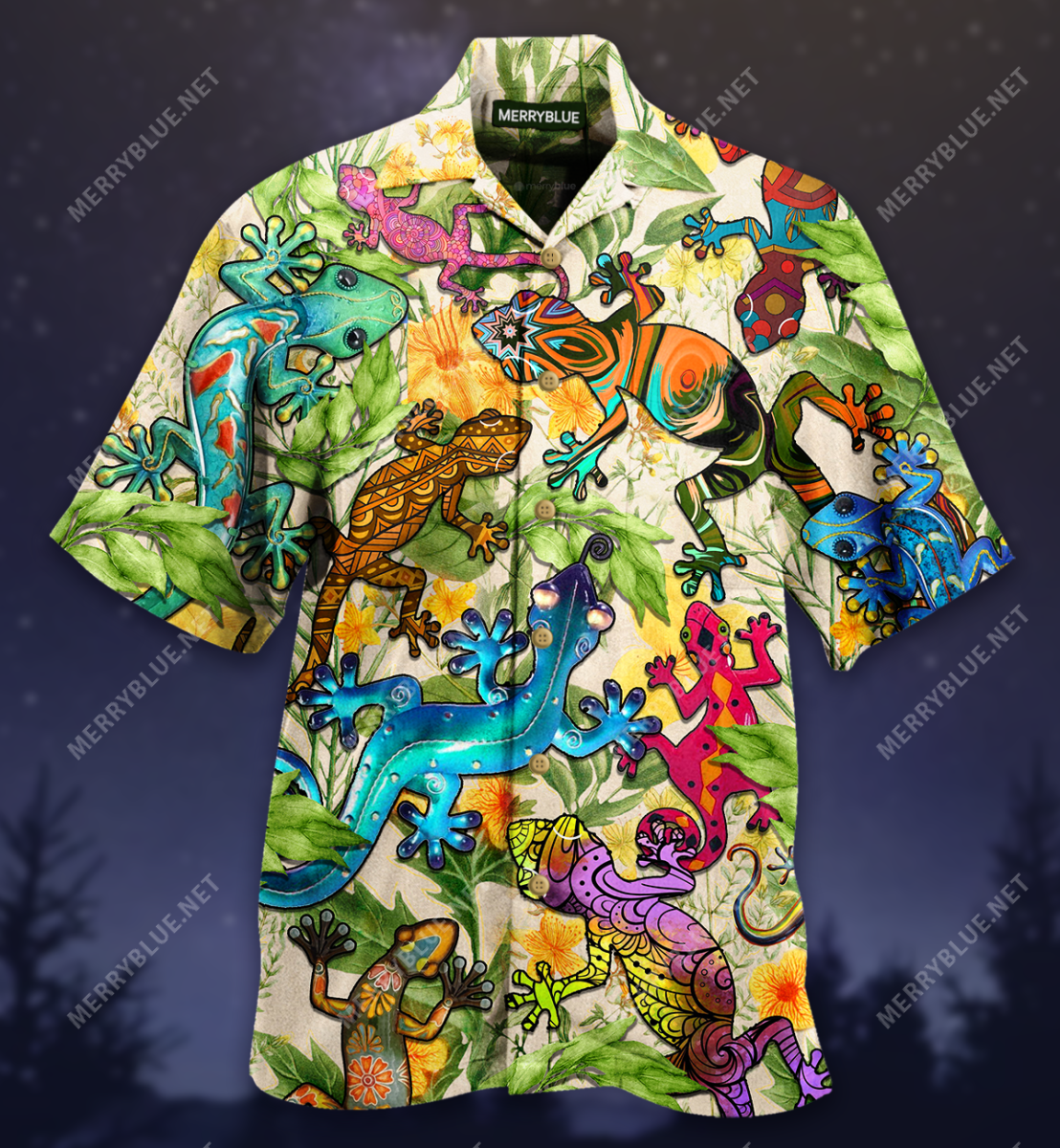 Back Off Or The Lizard Gets Its Unisex Hawaiian Shirt